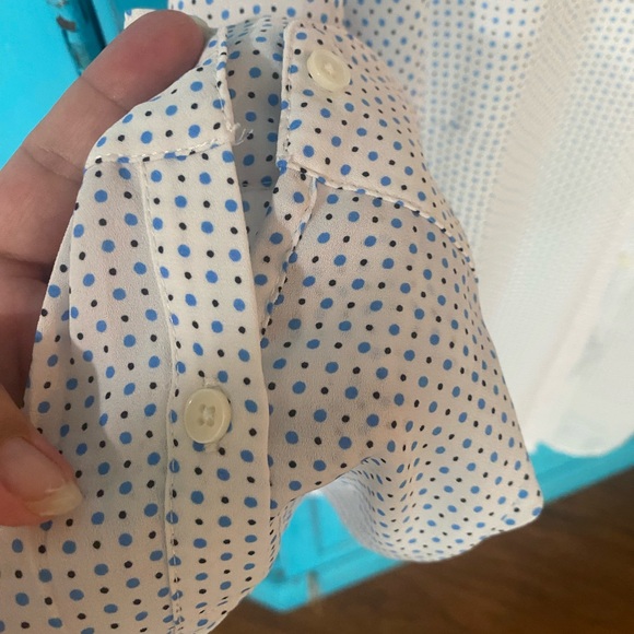 Banana Republic Button Up Collar Shirt - pattern Polka Dot - casual or office - - Picture 4 of 11